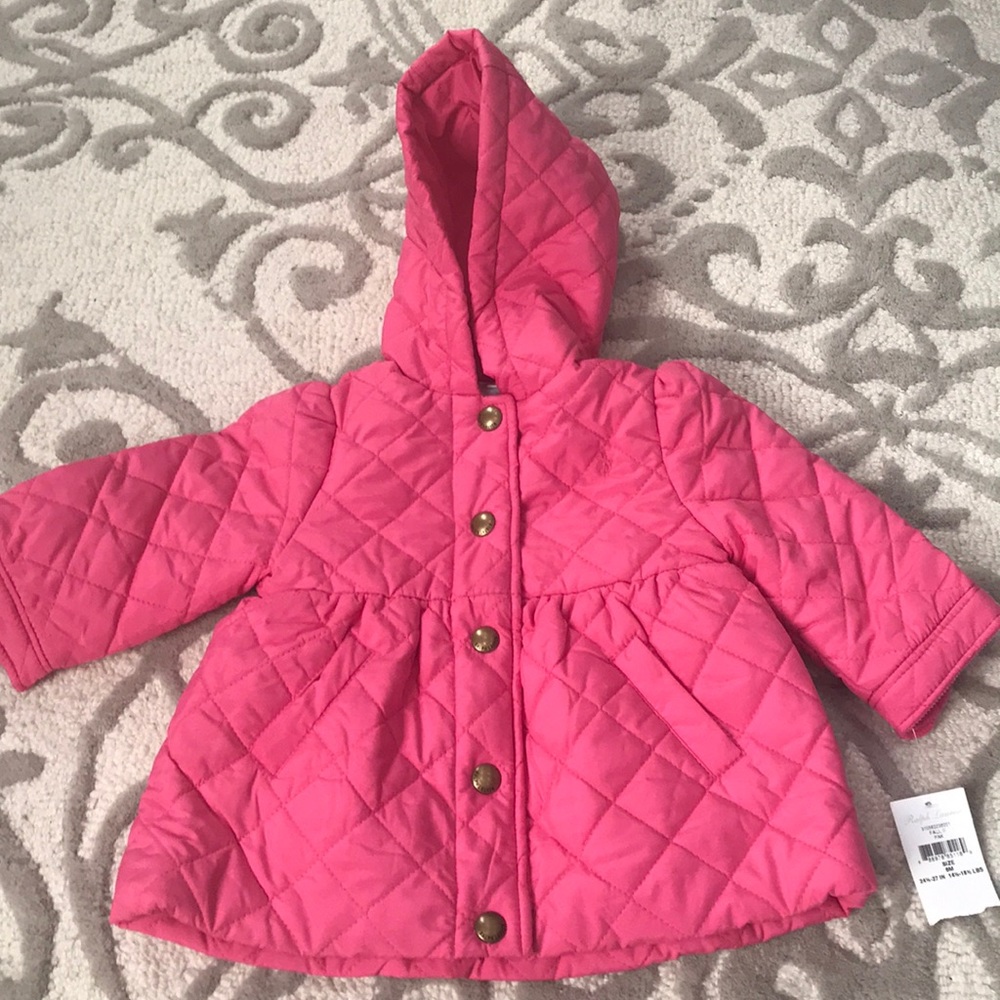 Baby girls quilted coat